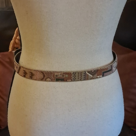 Vintage Multicolor Belt Designer Paul Harris Size M/L